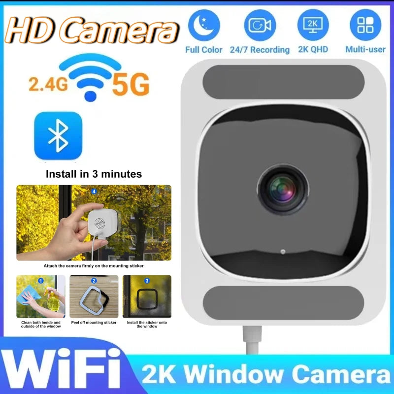 WiFi Mini Window Security Camera – Full HD Night Vision