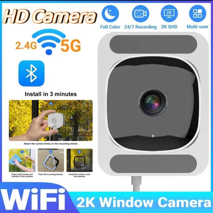 WiFi Mini Window Security Camera – Full HD Night Vision